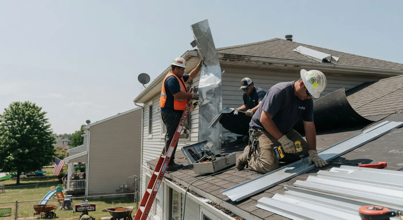 Storm Damage Metal Roof Repair in Rampart, AK
